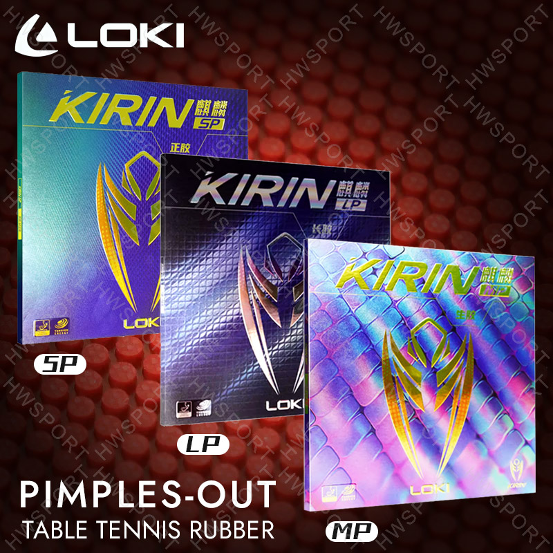 Table Tennis Loki - LOpastel-Caoutchouc de tennis de table KIRIN