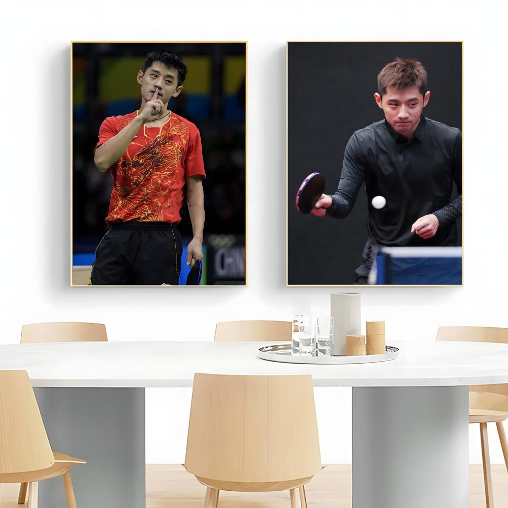 Affiche de tennis de table Zha - Table Tennis Zhang Jike avis et prix