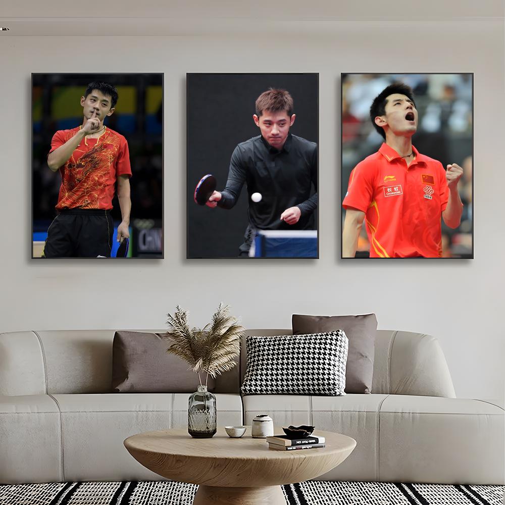 Affiche de tennis de table Zha - Table Tennis Zhang Jike avis et prix