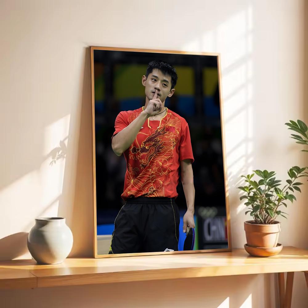 Affiche de tennis de table Zha - Table Tennis Zhang Jike avis et prix