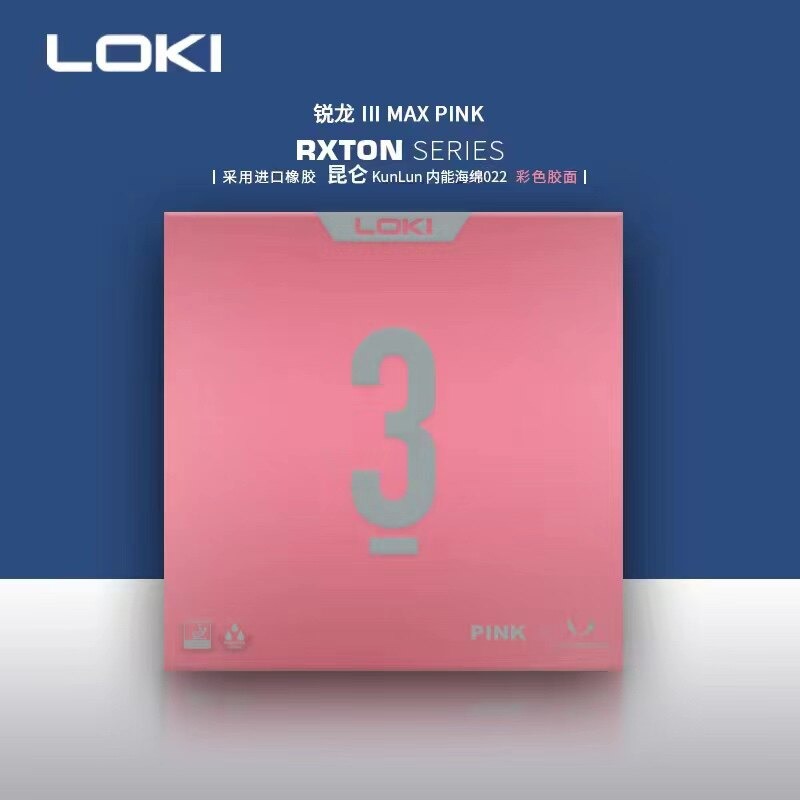 NOUVEAU LOKI RXTON 3 Caoutchou - Table Tennis Loki avis et prix