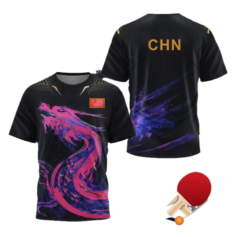 T-shirt graphique Dragon de Ch - Table Tennis Zhang Jike avis et prix